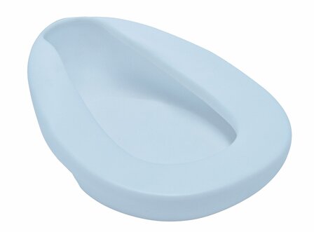 Plastic bedpan.