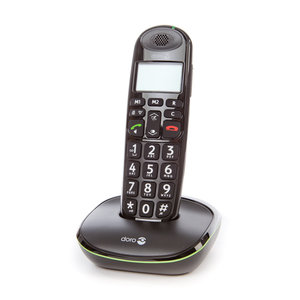 Doro PE-100W draagbare telefoon enkel zwart | De - De Schakel webshop | Alles voor senioren: van zorg tot slim eigentijds.